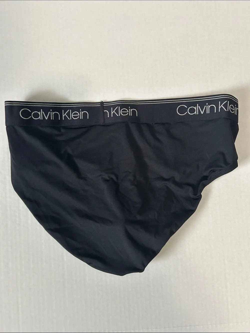 Calvin Klein Black Men's Briefs with Logo Waistband